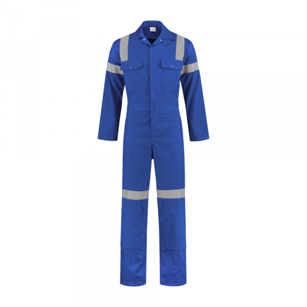 Overall mit Reflexstreifen, 200g/m, kornblau