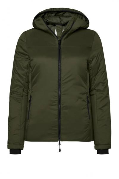 HAKRO Damen Kapuzen-Thermo-Loftjacke, olive