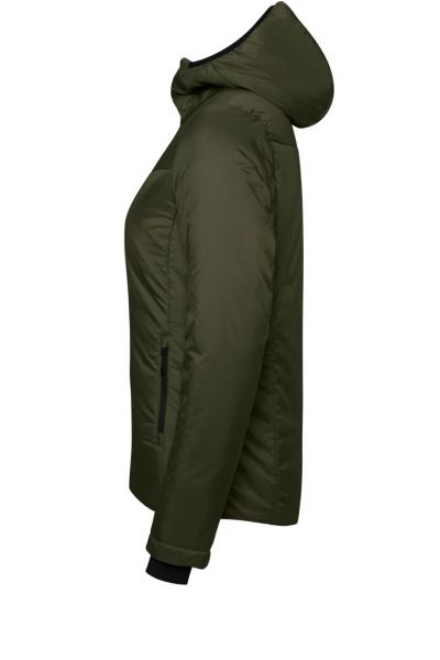 HAKRO Damen Kapuzen-Thermo-Loftjacke, olive