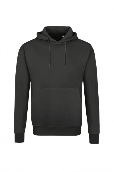 Label-Free Kapuzen-Sweat Heavy MIKRALINAR® ECO, karbongrau