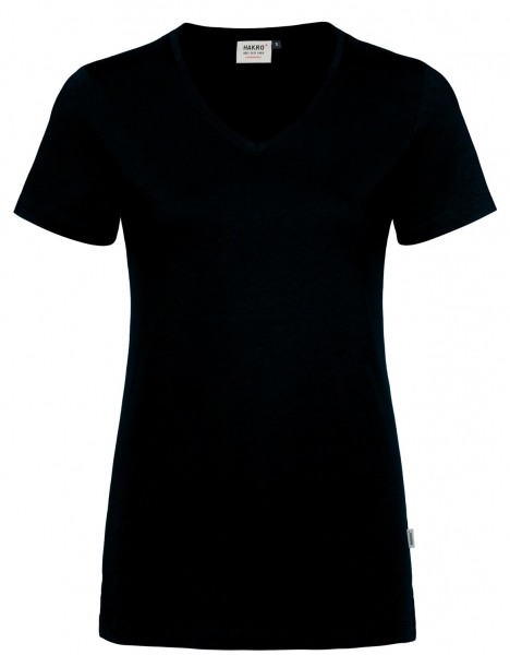 HAKRO-Damen-V-Shirt, Cotton-Tec, 185 g / m, tinte