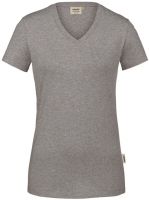 HAKRO-Damen-T-Shirt, Women-Arbeits-Berufs-Shirt, Stretch, 170 g / m, grau meliert