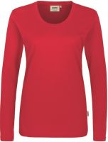 HAKRO-Damen-Longsleeve, Women-Arbeits-Berufs-Longsleeve,  Classic, rot