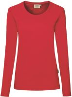 HAKRO-Damen-Longsleeve, Women-Arbeits-Berufs-Longsleeve, Performance, rot