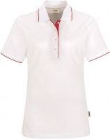 HAKRO-Damen-Poloshirt, Arbeits-Berufs-Polo-Shirt, Casual, wei