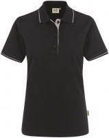 HAKRO-Damen-Poloshirt, Women-Arbeits-Berufs-Polo-Shirt, Casual, schwarz