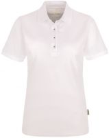 HAKRO-Damen-Poloshirt, Women-Arbeits-Berufs-Polo-Shirt, Coolmax®, wei