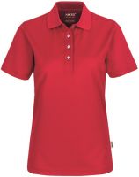 HAKRO-Damen-Poloshirt, Women-Arbeits-Berufs-Polo-Shirt, Coolmax®, rot