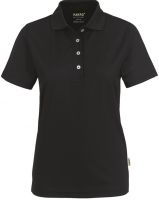 HAKRO-Damen-Poloshirt, Women-Arbeits-Berufs-Polo-Shirt, Coolmax®, schwarz