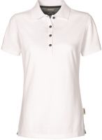 HAKRO-Damen-Poloshirt, Women-Arbeits-Berufs-Polo-Shirt, Cotton-Tec, weiß