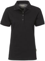 HAKRO-Damen-Poloshirt, Women-Arbeits-Berufs-Polo-Shirt, Cotton-Tec, schwarz