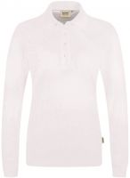 HAKRO-Damen-Longsleeve-Poloshirt, Women-Arbeits-Berufs-Polo-Shirt, Performance, wei