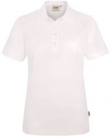 HAKRO-Damen-Poloshirt, Women-Arbeits-Berufs-Polo-Shirt, Performance, wei