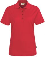 HAKRO-Damen-Poloshirt, Women-Arbeits-Berufs-Polo-Shirt, Performance, rot