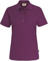 HAKRO-Damen-Poloshirt, Women-Arbeits-Berufs-Polo-Shirt, Performance, aubergine