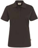 HAKRO-Damen-Poloshirt, Women-Arbeits-Berufs-Polo-Shirt, Performance, chocolate