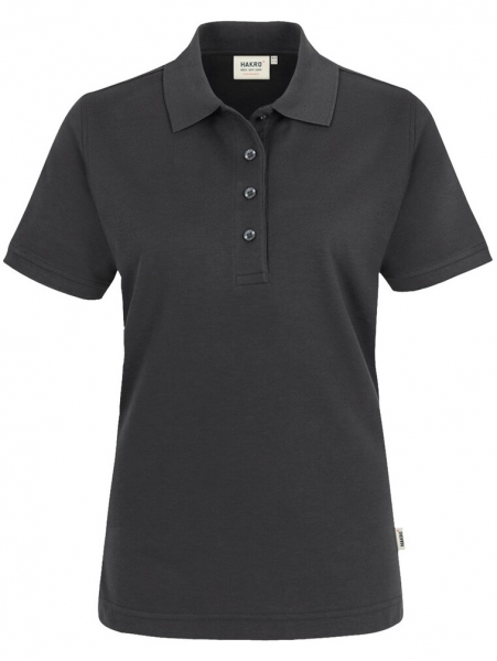 HAKRO-Damen-Poloshirt, Performance, karbongrau