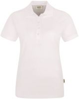 HAKRO-Damen-Poloshirt, Women-Arbeits-Berufs-Polo-Shirt, Stretch, wei