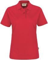 HAKRO-Damen-Poloshirt, Women-Arbeits-Berufs-Polo-Shirt, Top, rot