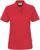 HAKRO-Damen-Poloshirt, Women-Arbeits-Berufs-Polo-Shirt, Top, rot