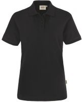 HAKRO-Damen-Poloshirt, Women-Arbeits-Berufs-Polo-Shirt, Top, schwarz
