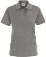 HAKRO-Damen-Poloshirt, Women-Arbeits-Berufs-Polo-Shirt, Top, grau-meliert