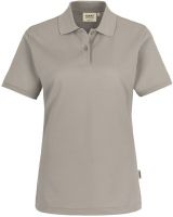HAKRO-Damen-Poloshirt, Women-Arbeits-Berufs-Polo-Shirt, op, silber