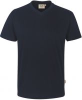 HAKRO-T-Shirt, Arbeits-Berufs-Shirt, V-Ausschnitt Classic, tinte