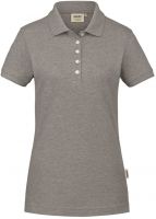 HAKRO-Damen-Poloshirt, Arbeits-Berufs-Polo-Shirt, GOTS-Organic, 200 g / m, grau meliert