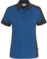 HAKRO-Damen-Poloshirt, Women-Arbeits-Berufs-Polo-Shirt, Contrast Performance, royal