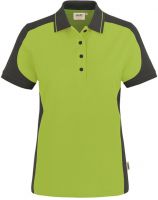HAKRO-Damen-Poloshirt, Women-Arbeits-Berufs-Polo-Shirt, Contrast Performance, kiwi