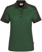 HAKRO-Damen-Poloshirt, Women-Arbeits-Berufs-Polo-Shirt, Contrast, Performance, 200 g / m, tanne/anthrazit