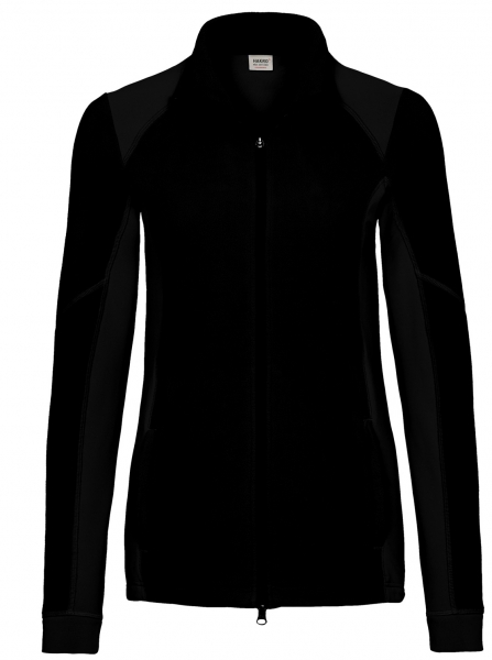 HAKRO-Damen-Fleece-Arbeits-Berufs-Stretch-Jacke,, Erin, 240 g / m², schwarz