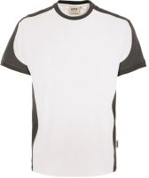 HAKRO-T-Shirt, Arbeits-Berufs-Shirt, Contrast Performance, wei