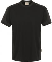 HAKRO-T-Shirt, Arbeits-Berufs-Shirt, Contrast Performance, schwarz