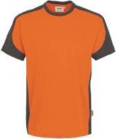 HAKRO-T-Shirt, Arbeits-Berufs-Shirt, Contrast Performance, orange