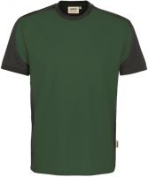 HAKRO-T-Shirt, Arbeits-Berufs-Shirt, Contrast, Performance, 160 g / m, tanne