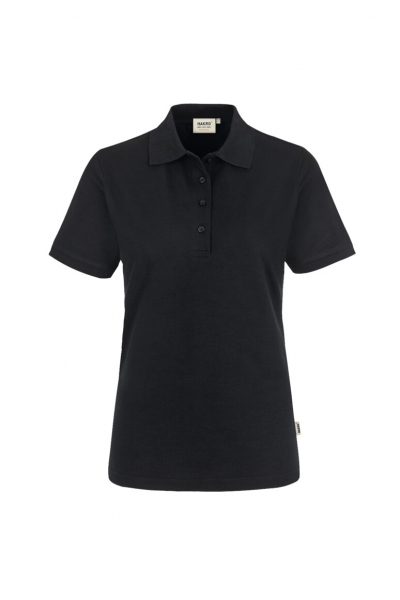 HAKRO Damen Poloshirt MIKRALINAR ECO, 1/2 Arm, 200 g/m, schwarz