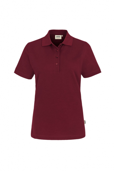 HAKRO Damen Poloshirt MIKRALINAR ECO, 1/2 Arm, 200 g/m, weinrot