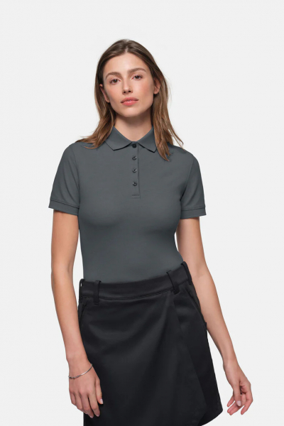 HAKRO Damen Poloshirt MIKRALINAR ECO, 1/2 Arm, anthrazit