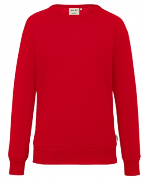 HAKRO-Damen-Raglan-Sweatshirt, 300 g / m, rot