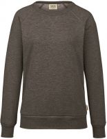 HAKRO-Damen-Raglan-Sweatshirt, Arbeits-Berufs-Shirt, 300 g / m, anthrazit meliert
