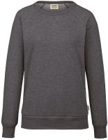 HAKRO-Damen-Raglan-Sweatshirt, Arbeits-Berufs-Shirt, 300 g / m, tinte meliert