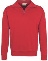 HAKRO-Zip-Sweatshirt Premium, Arbeits-Berufs-Shirt, rot