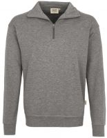 HAKRO-Zip-Sweatshirt Premium, Arbeits-Berufs-Shirt, grau-meliert