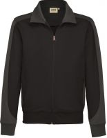 HAKRO-Sweatjacke, Contrast, Performance, 300 g / m, schwarz