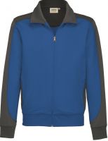 HAKRO-Sweatjacke, Contrast, Performance, 300 g / m, royalblau