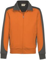 HAKRO-Sweatjacke, Contrast, Performance, 300 g / m, orange