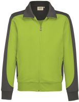 HAKRO-Sweatjacke, Contrast, Performance, 300 g / m, kiwi