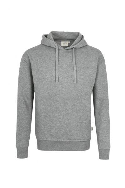 HAKRO Kapuzen-Sweatshirt Bio-Baumwolle GOTS, langarm, 290 g/m, grau meliert